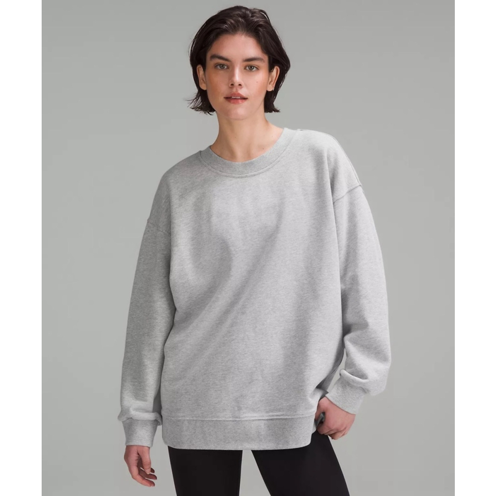 Lululemon Women's Perfectly Oversized Crew Sweatshirt, Size L, Black